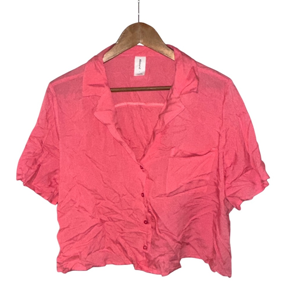 Abound Coral Button-Down Women's Shirt